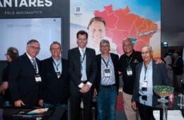 Empresário e consultor Francisco Lyra , Marcos Alberto sócio empreendedor do Antares; Ronei Saggioro, sec. Nacional de Aviação Civil; e os sócios do Antares Romeu Neiva, Rodrigo Neiva e Paulo Roberto / Divulgação