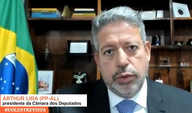 Arthur Lira concede entrevista 