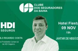 Clube dos Seguradores da Bahia recebe executivo da HDI Seguros / Divulgação