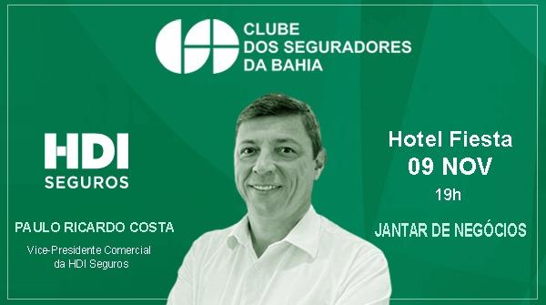 Clube dos Seguradores da Bahia recebe executivo da HDI Seguros / Divulgação