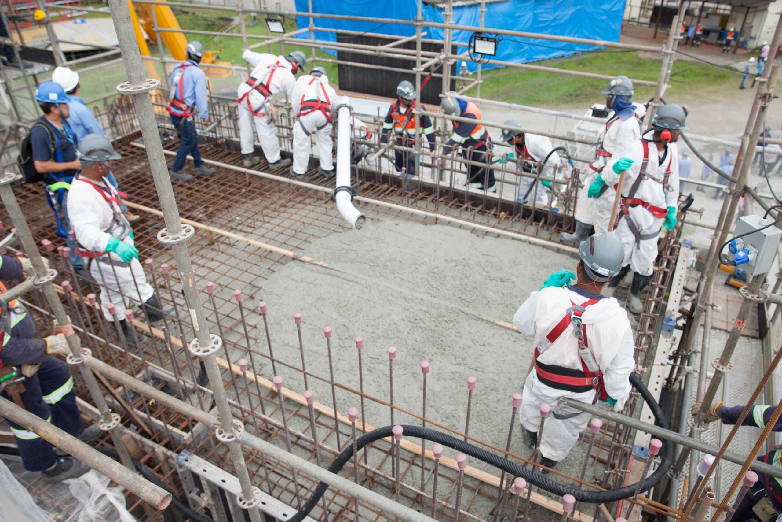 Reinício da concretagem marca retomada das obras de Angra 3 / Divulgação Eletronuclear