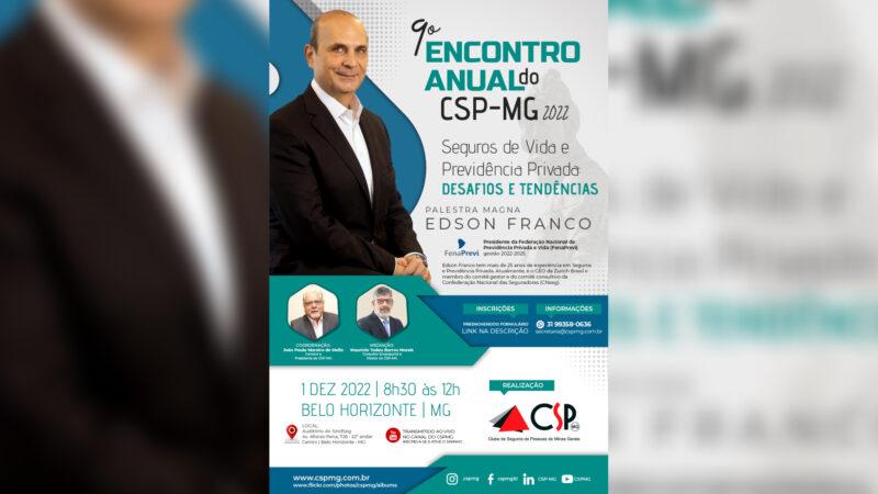 Edson Franco, presidente da FenaPrevi, participa do 9º Encontro do CSP-MG / Divulgação