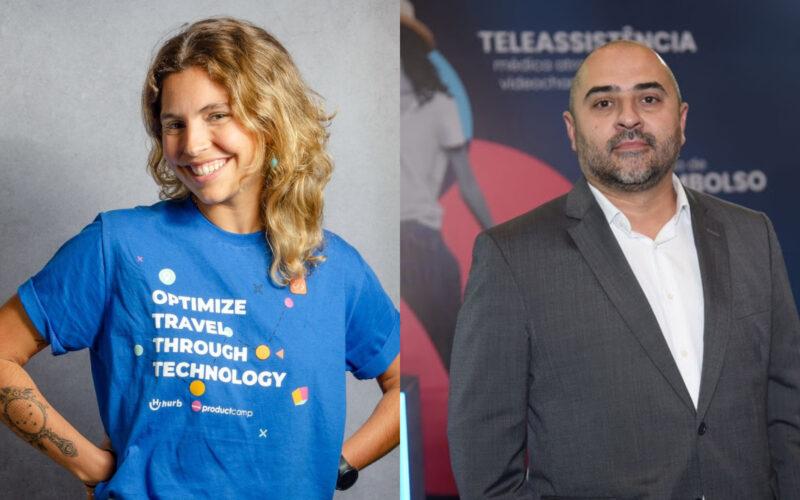Maria Gueiros, gerente de Produto de Novas Verticais do Hurb; Roberto Oliveira, Diretor Comercial da Universal Assistance / Divulgação
