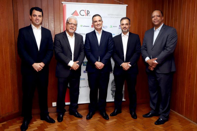 José Luiz Fontes, João Paulo Mello (CSP-MG), Leonardo Pereira de Freitas, Pablo Guimarães e Edilon Mesquita / Foto: Arnaldo Athayde / Divulgação