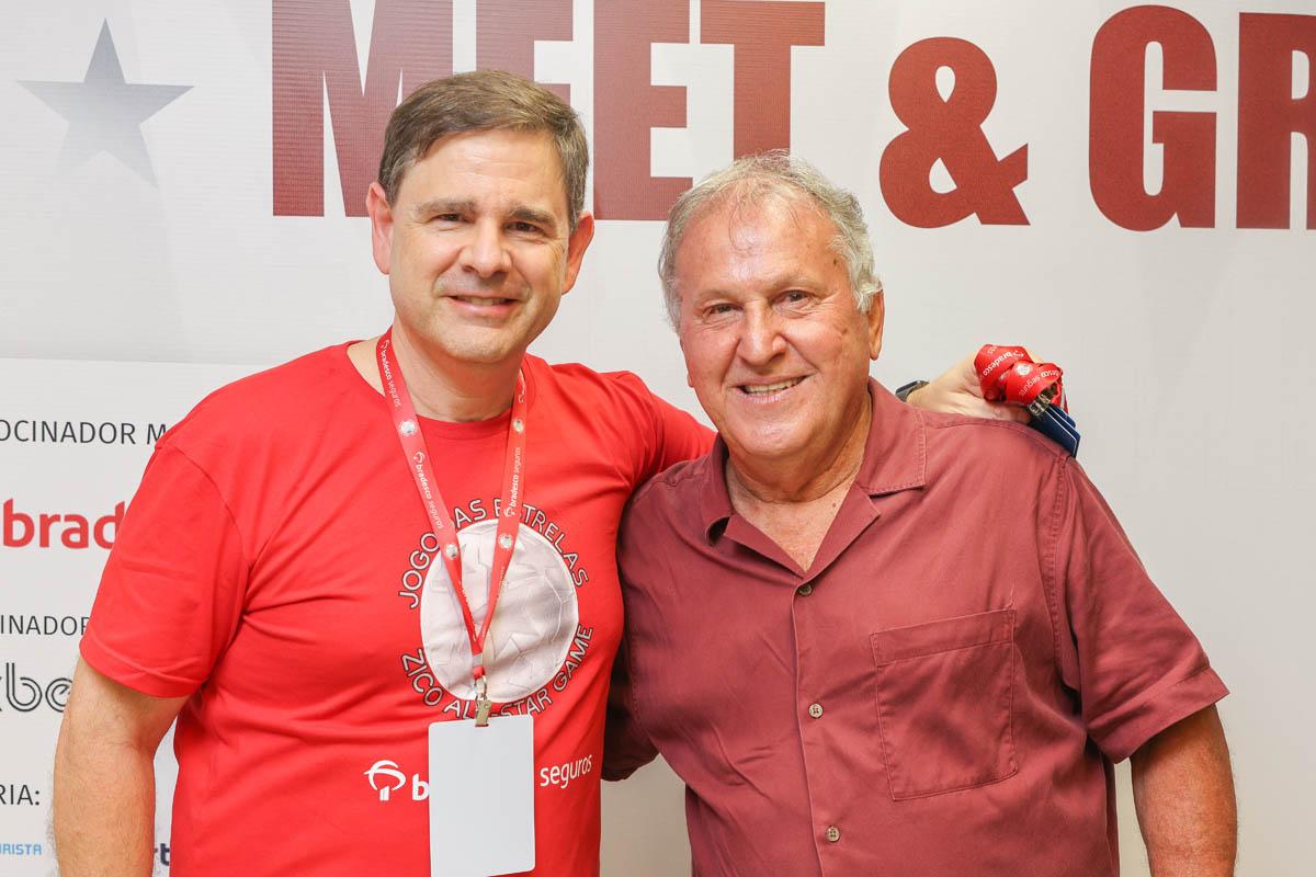 Ney Dias, Presidente da Bradesco Auto-RE, ao lado de Zico / Foto: Divulgação