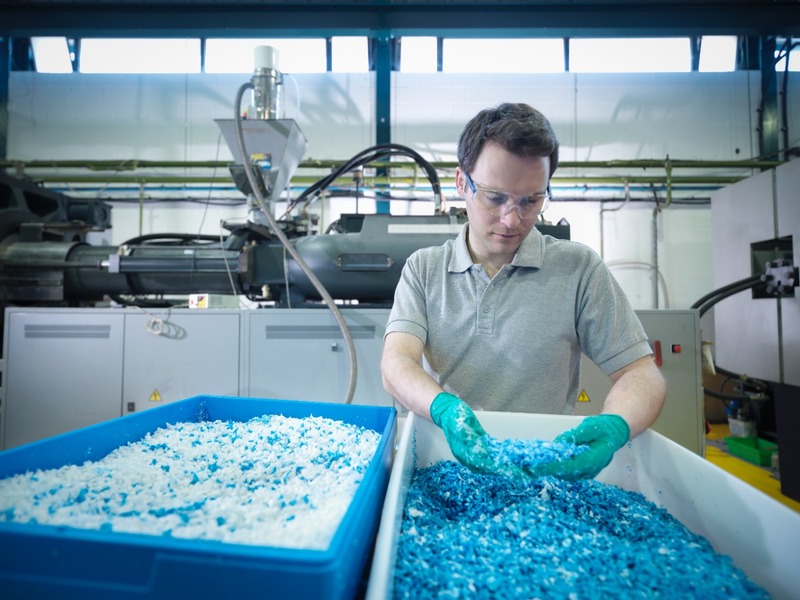 Produção de resinas plásticas pós-consumo