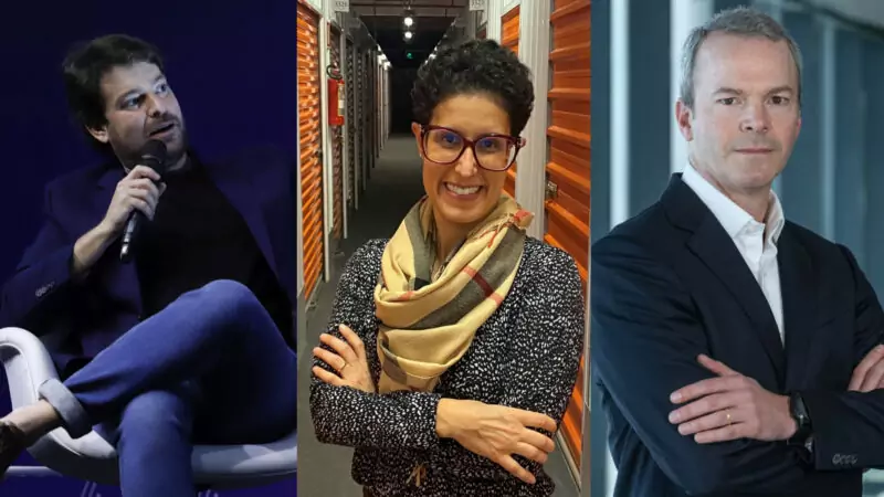 José Prado, CEO do Insurtech Brasil; Juliana Montez, responsável pelo patrocínio e operação do Insurtech Brasil; e Luciano Snel, CEO da Icatu Seguros / Divulgação