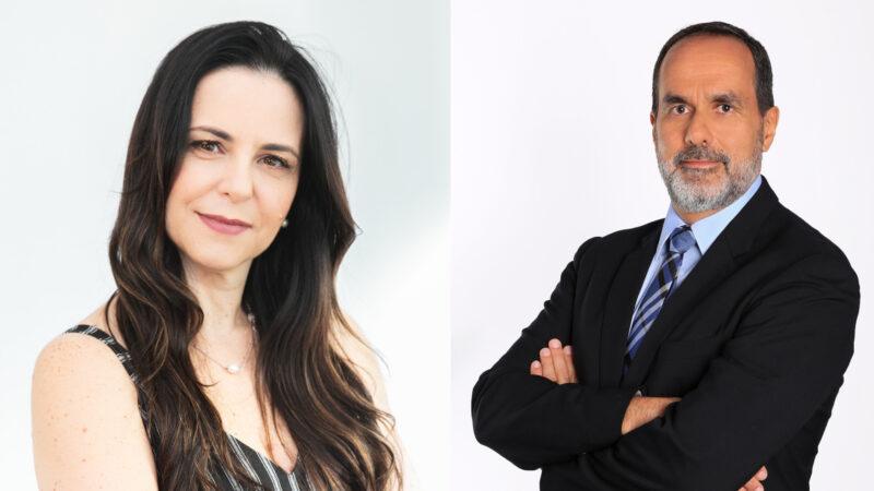 Andreia Paterniani, diretora da área de Sinistros da Sompo Seguros; e Alfredo Lalia Neto, presidente da Sompo Seguros / Divulgação