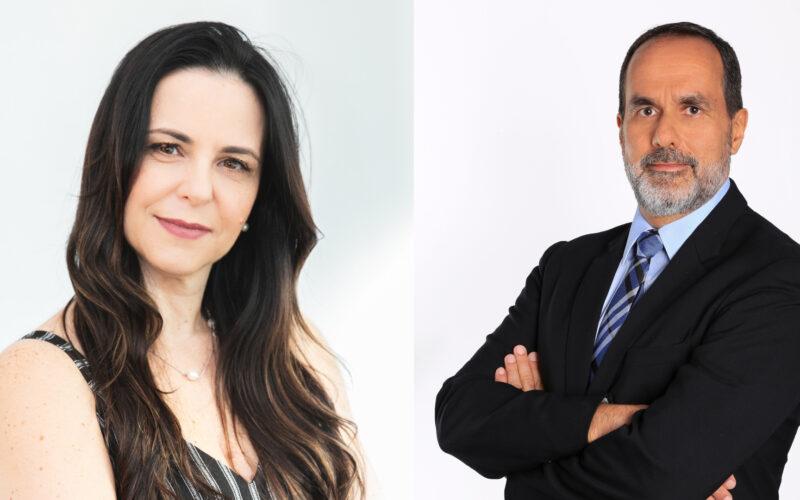 Andreia Paterniani, diretora da área de Sinistros da Sompo Seguros; e Alfredo Lalia Neto, presidente da Sompo Seguros / Divulgação