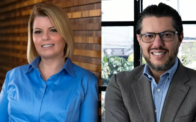 Fernanda Carvalho, diretora de tecnologia da Europ Assistance Brasil; e Newton Queiroz, CEO da Europ Assistance Brasil / Divulgação
