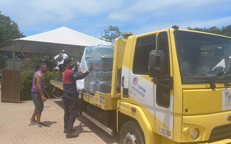 Europ Assistance entrega oito toneladas de doações aos desabrigados no litoral norte de SP / Foto: Divulgação