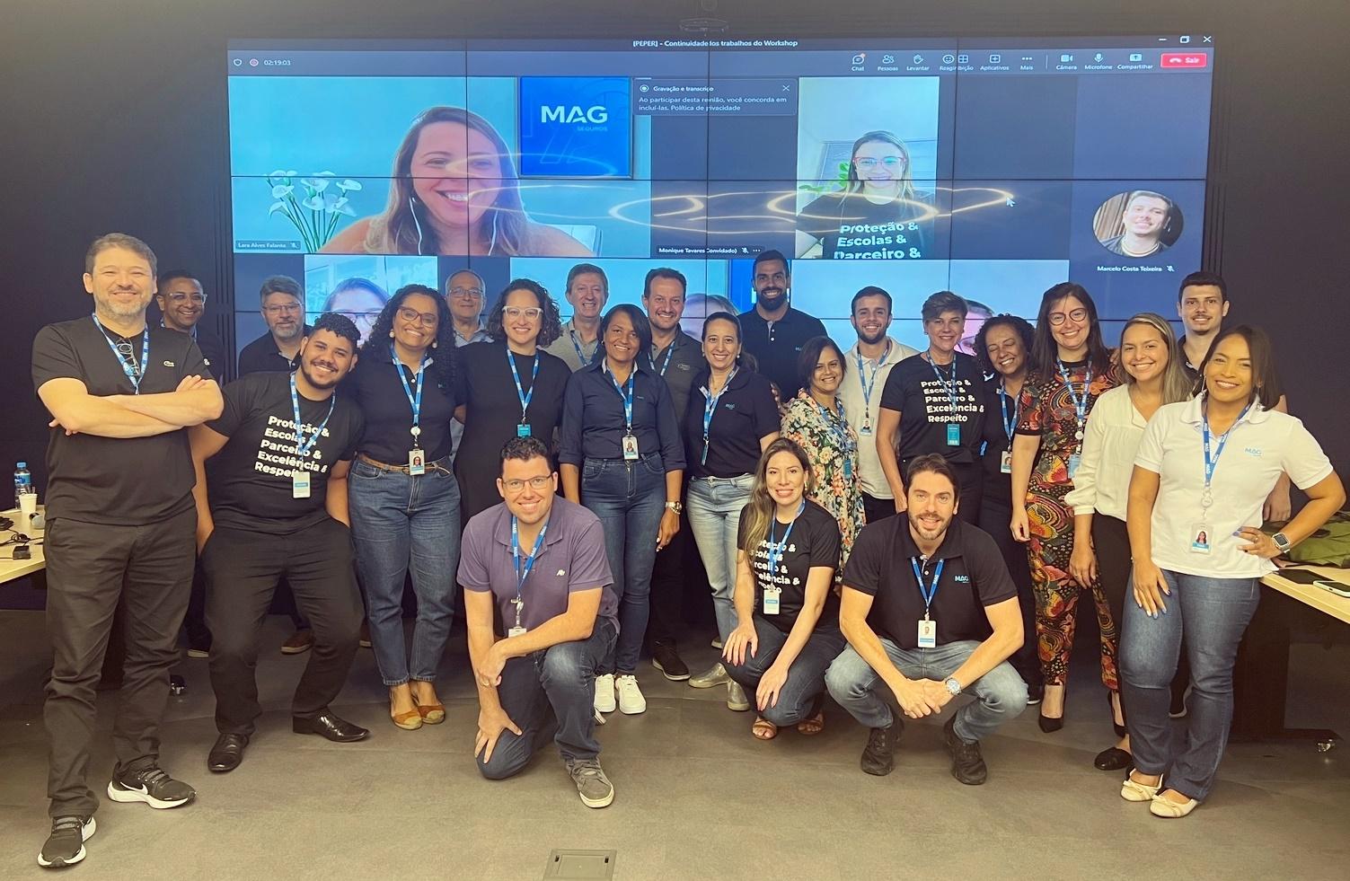 Equipes do PEPER e da MAG participaram de imersão, na sede da companhia, para alinhar estratégias / Foto: Divulgação