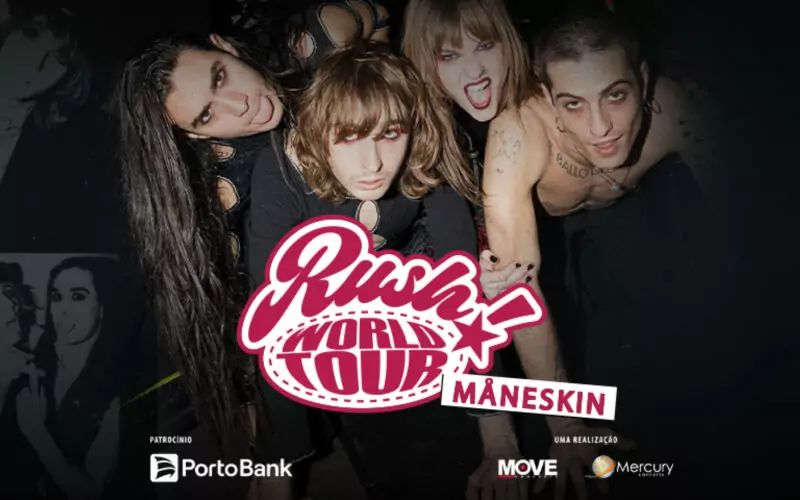 Clientes Porto Bank contarão com pré-venda exclusiva para o show do Måneskin / Foto: Reprodução
