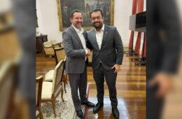 Dyogo Oliveira, presidente da CNseg, e o governador do RJ, Claudio Castro / Foto: Divulgação