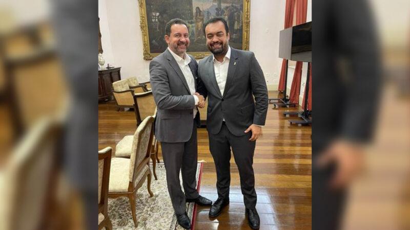 Dyogo Oliveira, presidente da CNseg, e o governador do RJ, Claudio Castro / Foto: Divulgação