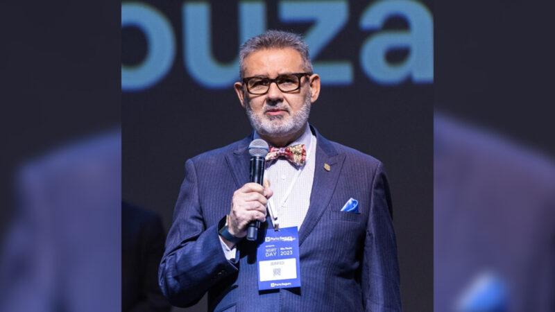 Josusmar Souza, Country Chair do MDRT Brasil, durante palestra sobre inovação no mercado de seguros / Foto: Divulgação