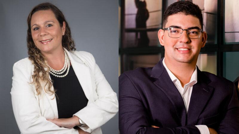 Roberta Rodrigues, Reguladora de Sinistros Sênior da Matthews Daniel, e Thalles Nogueira, coordenador de Sinistros da Austral Seguradora / Divulgação