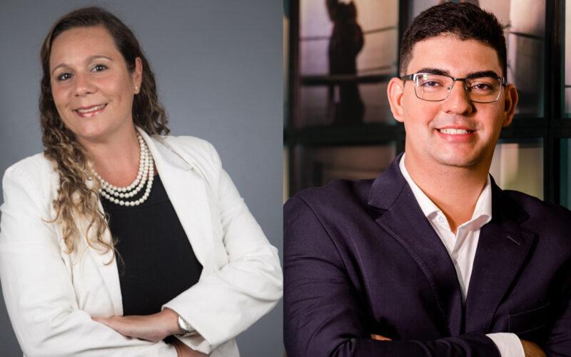Roberta Rodrigues, Reguladora de Sinistros Sênior da Matthews Daniel, e Thalles Nogueira, coordenador de Sinistros da Austral Seguradora / Divulgação