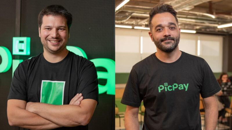 Danilo Caffaro, VP de Serviços Financeiros Pessoa Física; e Tiago Vasconcelos, executivo responsável pela nova unidade de negócio do PicPay / Foto: Divulgação
