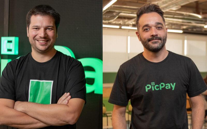 Danilo Caffaro, VP de Serviços Financeiros Pessoa Física; e Tiago Vasconcelos, executivo responsável pela nova unidade de negócio do PicPay / Foto: Divulgação