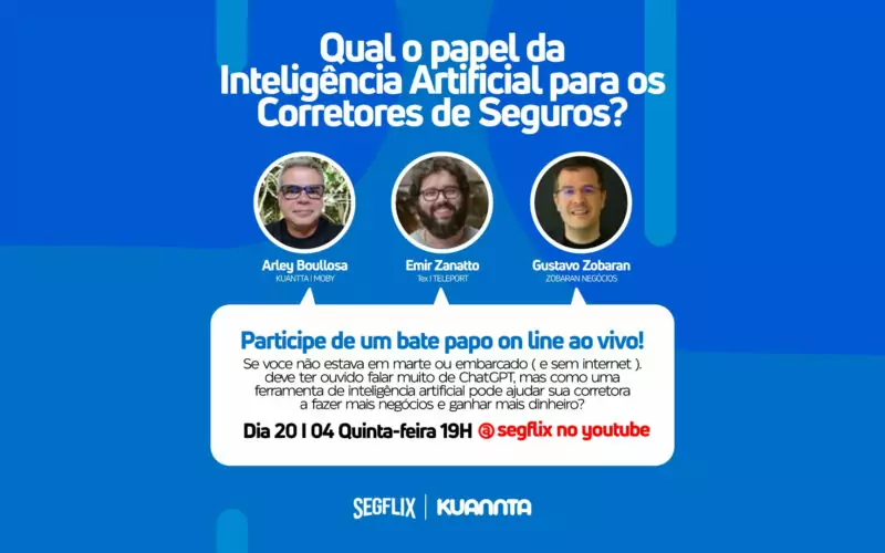 Live aborda o papel da Inteligência Artificial para os Corretores de Seguros / Divulgação