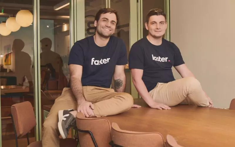 Daniel Dahia e Vitor Filipe, cofundadores da Faster / Foto: Luca Pucci / Divulgação