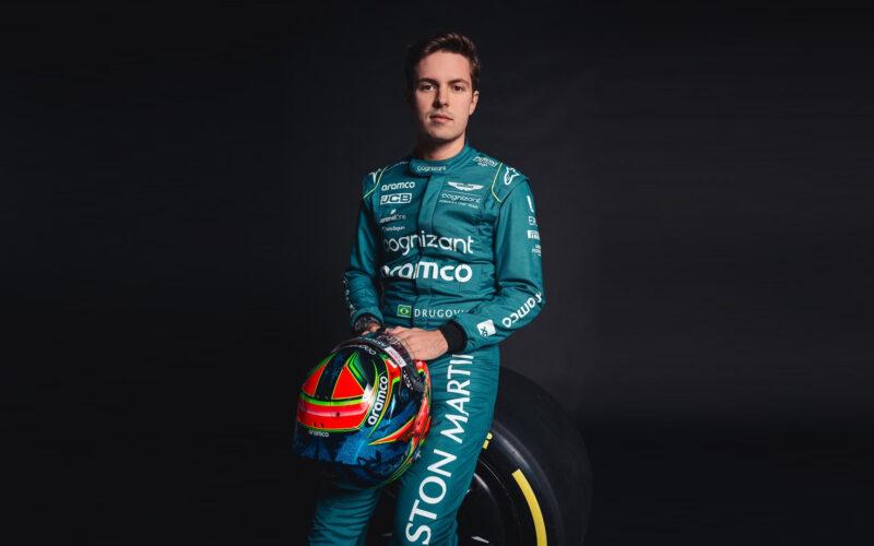 O piloto brasileiro Felipe Drugovich, da equipe Aston Martin Aramco Cognizant Formula One® Team (AMF1 Team) / Divulgação