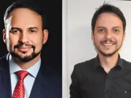 Altevir Prado, Superintendente Executivo Regional Sul da Bradesco Seguros; e Cauê Damião, co-fundador da CNX Seguros / Divulgação