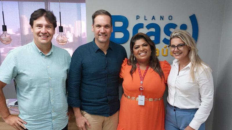 Francisco Lessa, gestor das clínicas de APS (atenção primária à saúde) da PBS; Paulo Bittencourt, CEO da PBS; Vanessa Nascimento, gerente Comercial Nacional da CORPe Saúde; e Michelle Pacheco, gerente de Operações da PBS / Foto: Divulgação