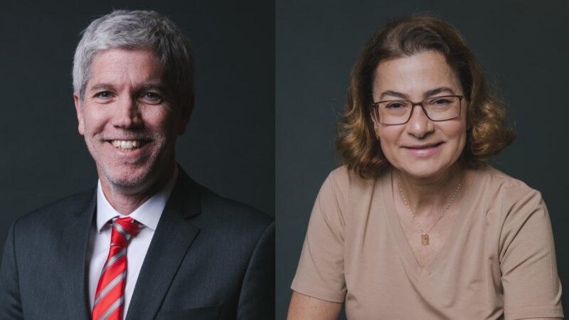 Francisco Labourt, diretor geral de Recursos Humanos da MAPFRE no Brasil; e Fátima Lima, diretora de sustentabilidade da MAPFRE / Foto: Divulgação