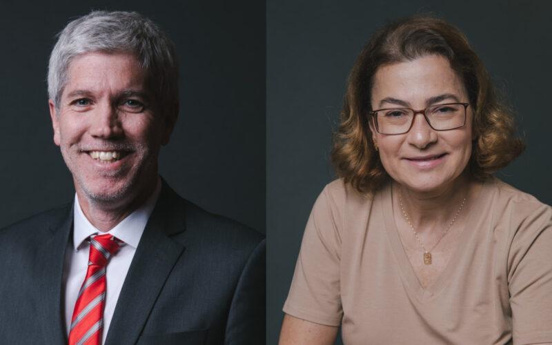 Francisco Labourt, diretor geral de Recursos Humanos da MAPFRE no Brasil; e Fátima Lima, diretora de sustentabilidade da MAPFRE / Foto: Divulgação