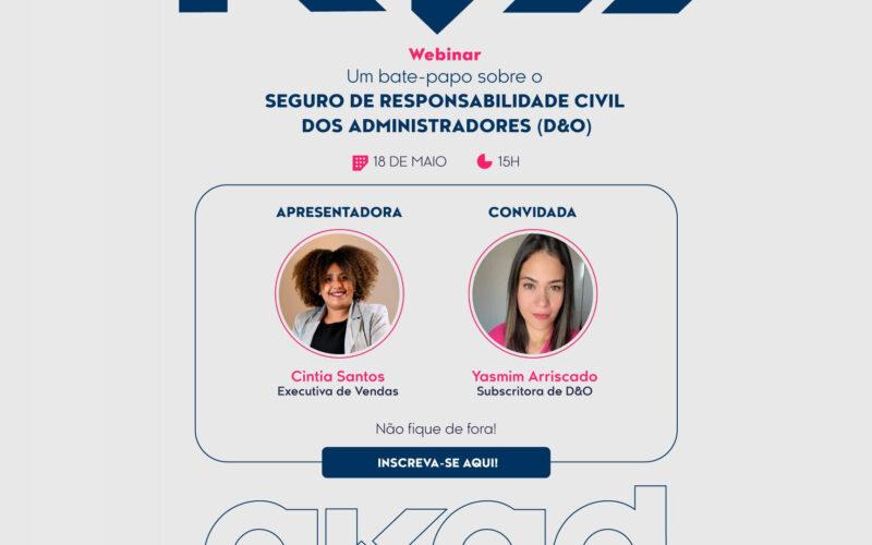 Akad Seguros aborda Seguro D&O em webinar no dia 18 de maio, às 15h / Divulgação
