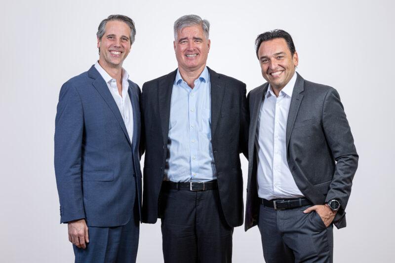 Os executivos Eduardo Lucena, José Otávio e Felipe Leão de Mourão / Foto: Fernando Cavalcanti / Divulgação