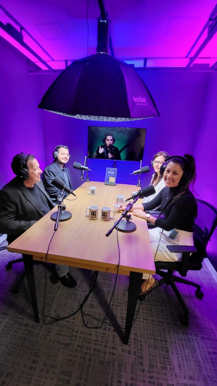 Novo estúdio de podcast do Sincor-SP / Foto: Thais Ruco / Divulgação