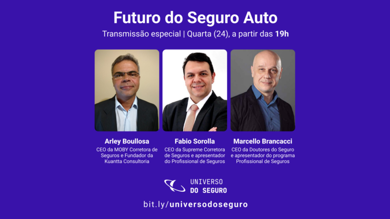 Referências do mercado segurador analisam o futuro do Seguro Auto na próxima quarta (24), 19h / Divulgação