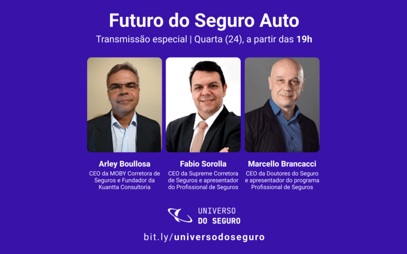 Referências do mercado segurador analisam o futuro do Seguro Auto na próxima quarta (24), 19h / Divulgação