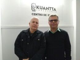 O professor Marco Aurélio Fonseca e o fundador da Kuantta Consultoria, Arley Boullosa / Foto: Divulgação
