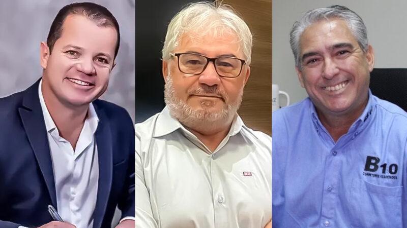 Elizeu Dias (Tudo Seguro), Luis Claudio (Maruaga) e Mauro Gonçalves (B10 Corretora) / Reprodução