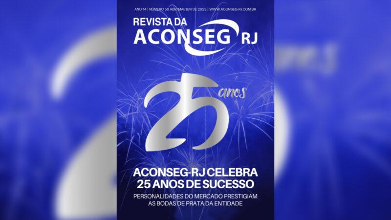 Revista da Aconseg-RJ celebra os 25 anos da entidade / Foto: Divulgação