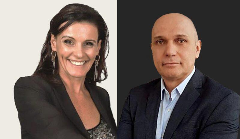 Adriana Matte, Advisor Seguros da Softtek Brasil, e Marcos Brum, vice-presidente de negócios da Softtek Brasil / Foto: Divulgação