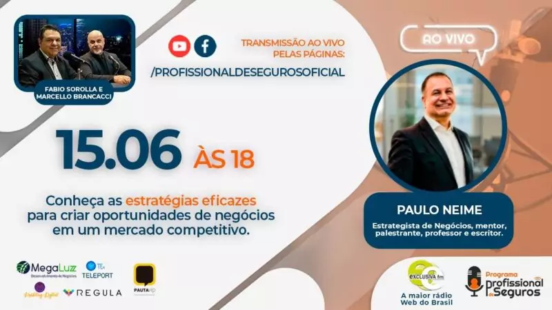 ‘Estratégias para criar oportunidade de negócios’ será tema do programa Profissional de Seguros / Divulgação