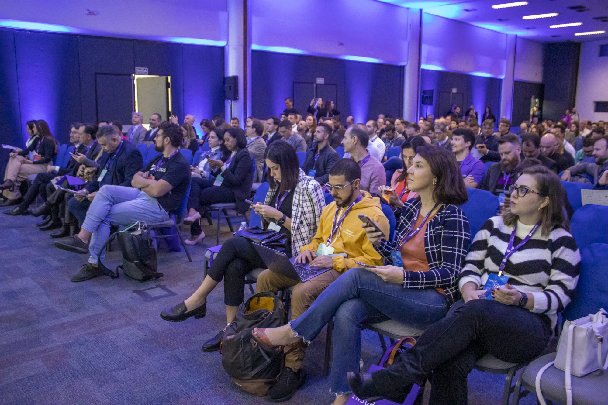 Público acompanhando o Insurtech Brasil 2023
