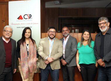 Encontro de parceiros: João Paulo Moreira de Mello, Michelle Rodrigues, Rondinelly Moreira, Leonardo Lopes, Elenice Souto e Maurício Tadeu Morais / Foto: Arnaldo Athayde / Divulgação