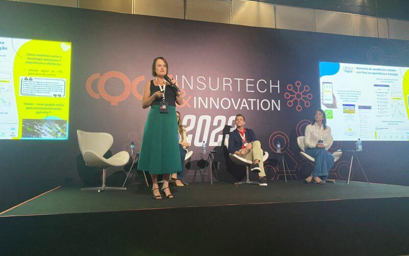 Etienne Gonçalves, superintendente de Transformação da Experiência Digital e Clientes da Liberty, no painel "Tecnologia e Inovação para Encantar o Cliente" / Foto: Divulgação