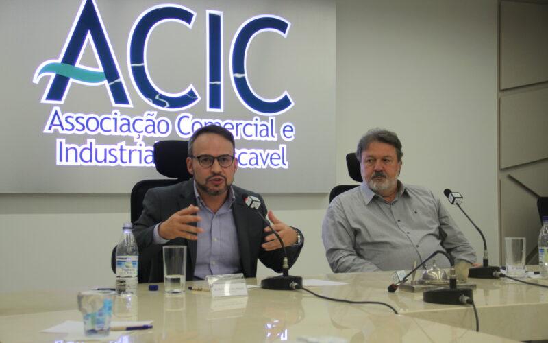 "Foi um dos melhores encontros com entidades de classe até agora", afirmou Altevir Prado sobre reunião na Acic / Foto: Divulgação