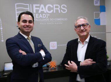 Wilson Victorio Rodrigues, diretor-geral FAC-SP; Irio Piva, e presidente da CDL Porto Alegre / Foto: Divulgação
