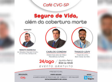 Café CVG-SP estreia com o tema “Seguro de Vida, além da cobertura de morte” / Divulgação