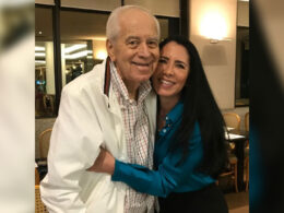 Lucio Marques e sua afilhada do Clube da Bolinha do Rio de Janeiro, Liliane Guimarães / Foto: Divulgação