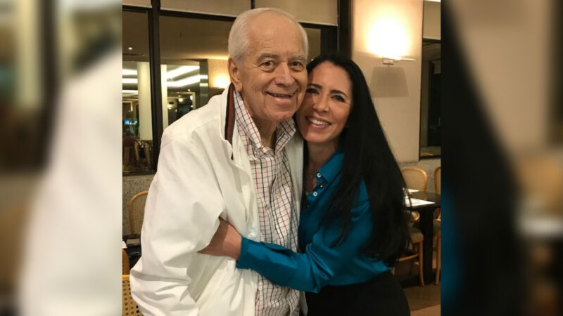 Lucio Marques e sua afilhada do Clube da Bolinha do Rio de Janeiro, Liliane Guimarães / Foto: Divulgação
