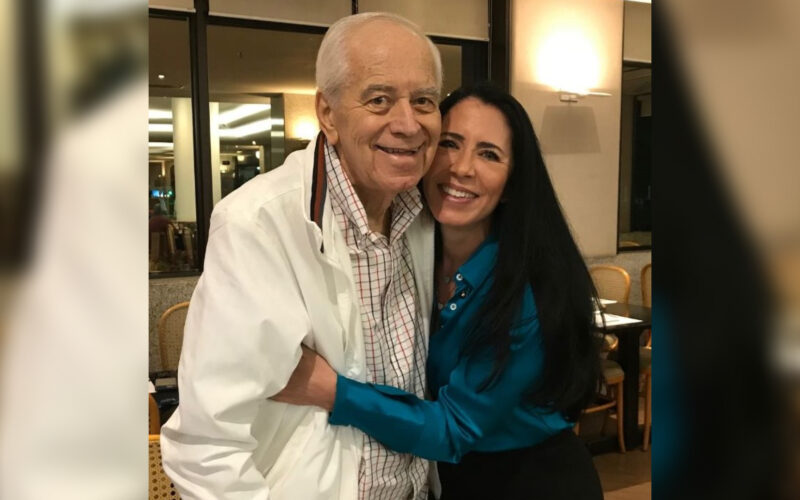 Lucio Marques e sua afilhada do Clube da Bolinha do Rio de Janeiro, Liliane Guimarães / Foto: Divulgação